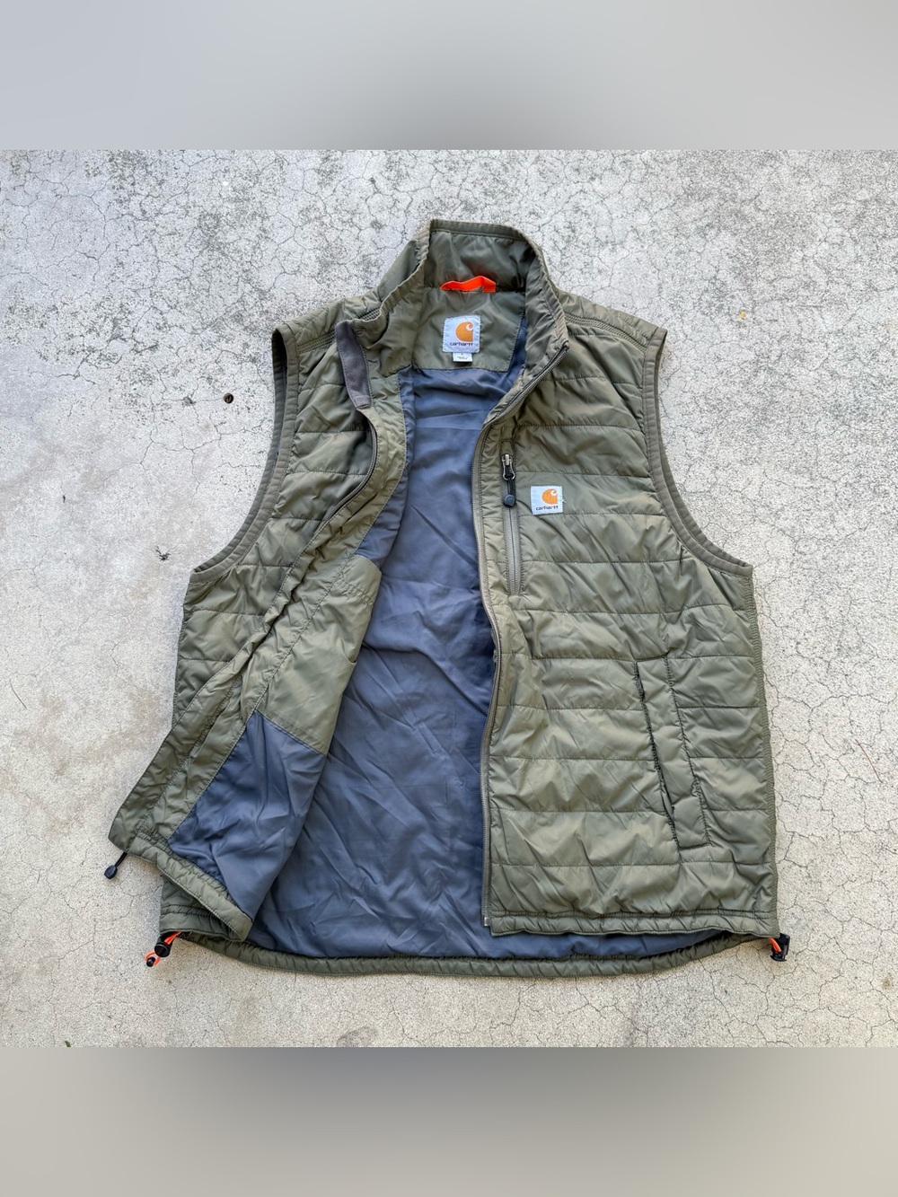 CARHARTT Gilliam Puffer Vest Olive Green Women’s Sz Large